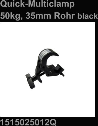 1515025012Q Quick-Multiclamp  50kg, 35mm Rohr black